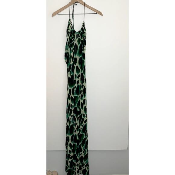 Rat & Boa Vivi Maxi Dress Womens Green New Large - Picture 2 of 16